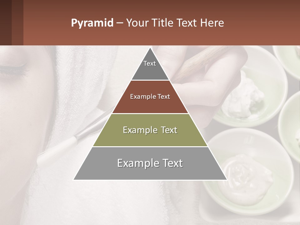 A Woman Getting A Facial Massage With A Wooden Spoon PowerPoint Template