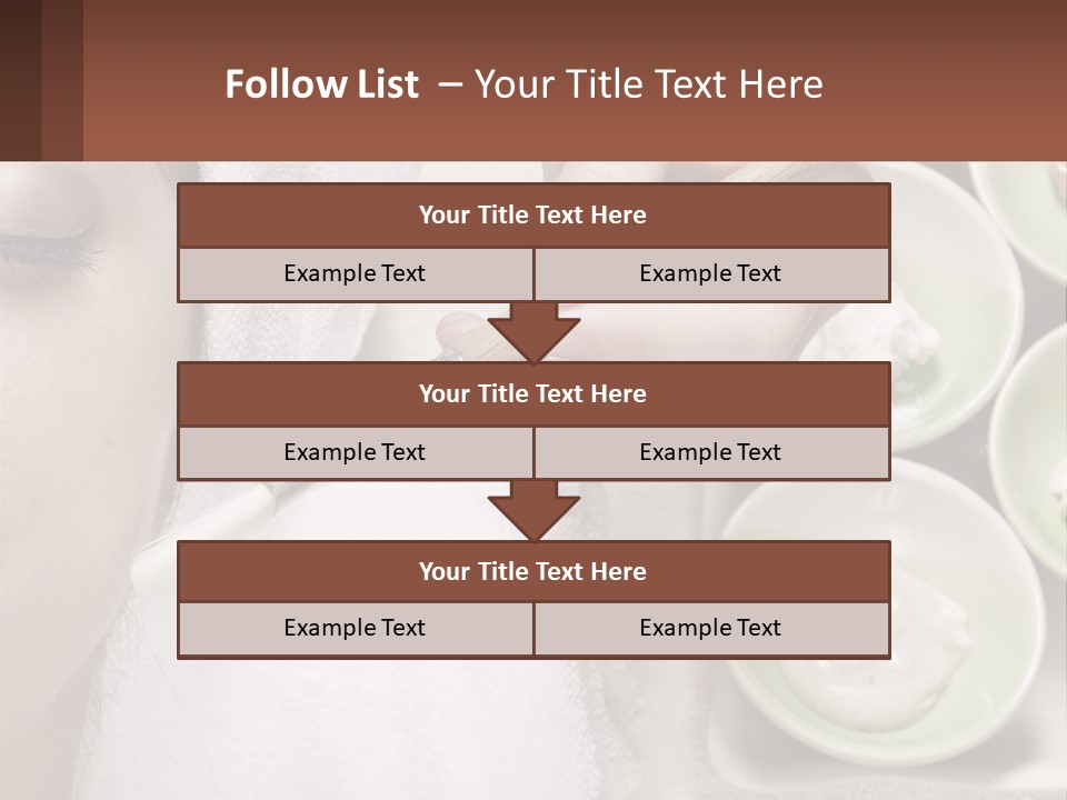 A Woman Getting A Facial Massage With A Wooden Spoon PowerPoint Template