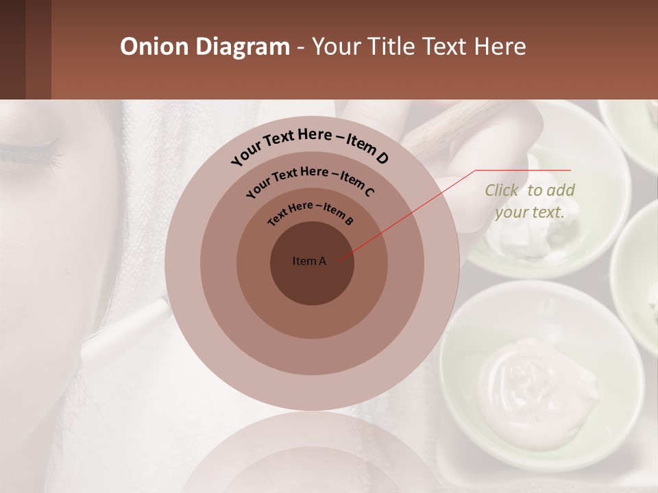 A Woman Getting A Facial Massage With A Wooden Spoon PowerPoint Template
