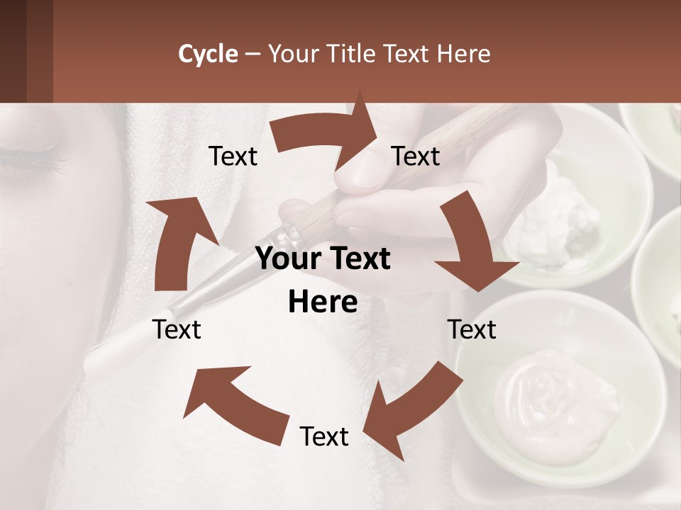 A Woman Getting A Facial Massage With A Wooden Spoon PowerPoint Template