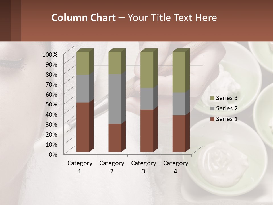 A Woman Getting A Facial Massage With A Wooden Spoon PowerPoint Template