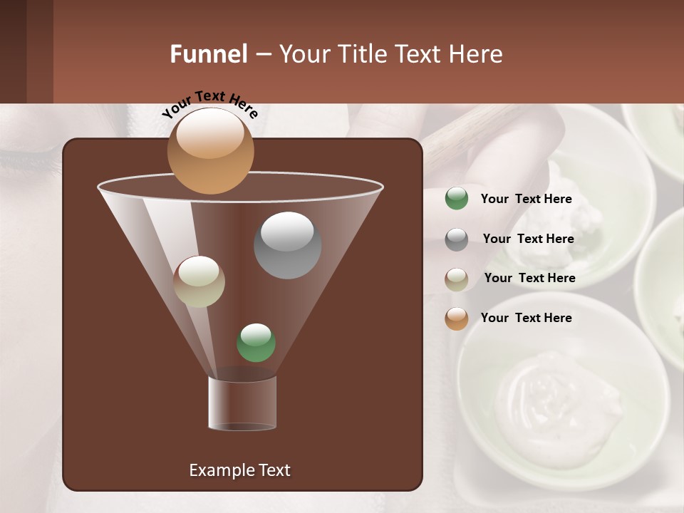 A Woman Getting A Facial Massage With A Wooden Spoon PowerPoint Template