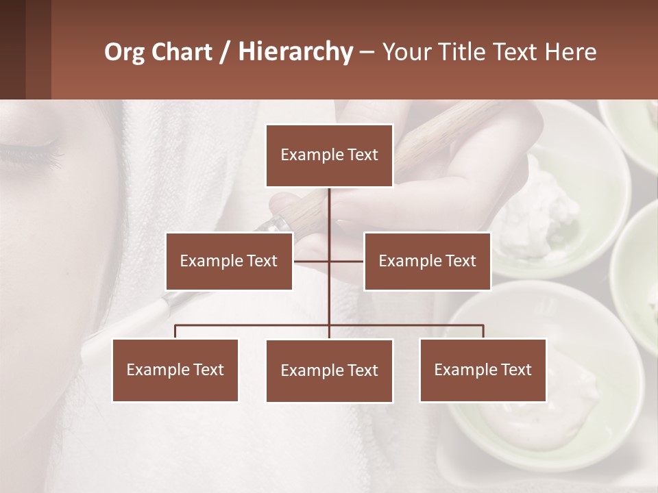 A Woman Getting A Facial Massage With A Wooden Spoon PowerPoint Template