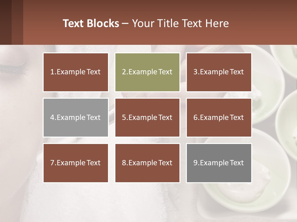 A Woman Getting A Facial Massage With A Wooden Spoon PowerPoint Template