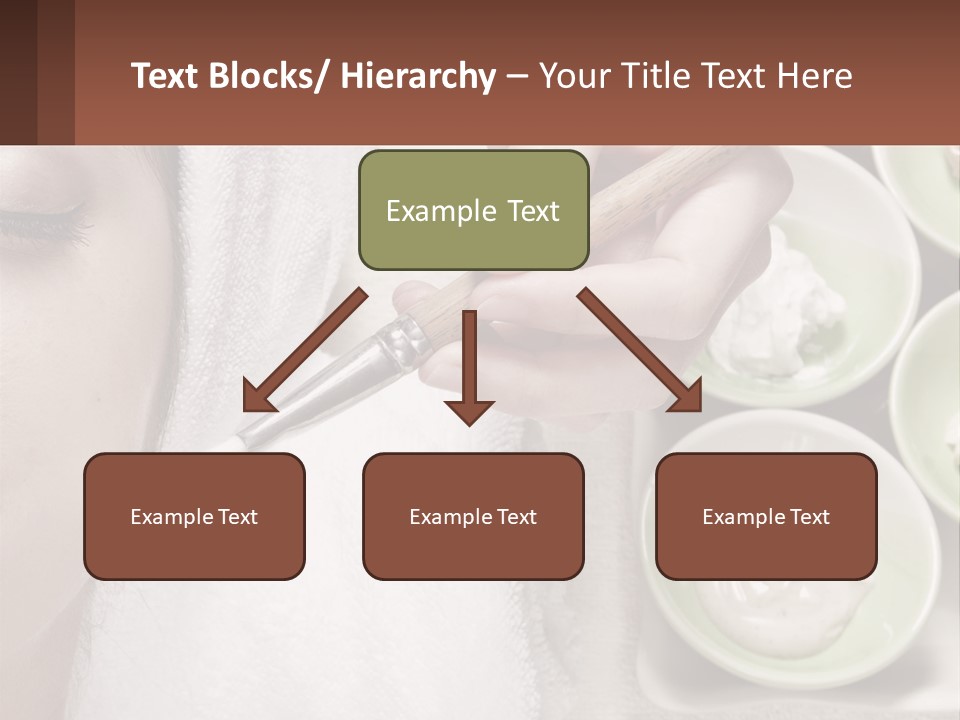 A Woman Getting A Facial Massage With A Wooden Spoon PowerPoint Template