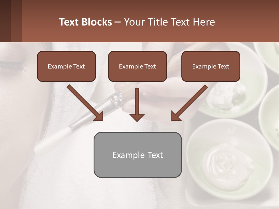 A Woman Getting A Facial Massage With A Wooden Spoon PowerPoint Template