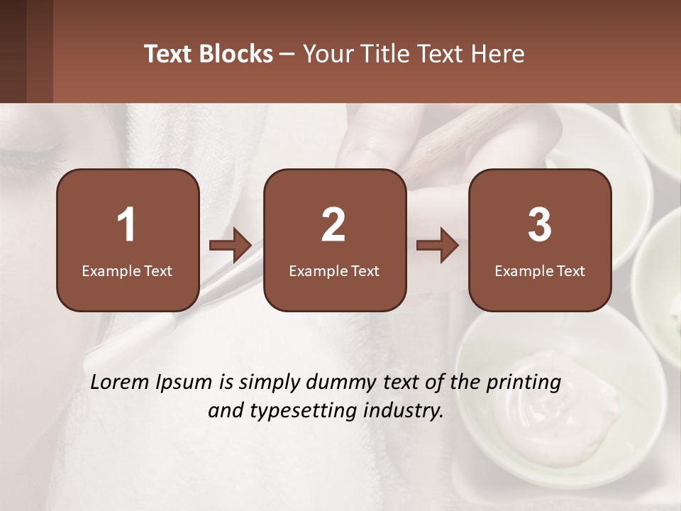 A Woman Getting A Facial Massage With A Wooden Spoon PowerPoint Template