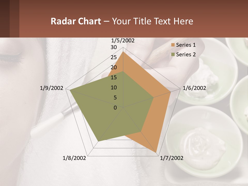 A Woman Getting A Facial Massage With A Wooden Spoon PowerPoint Template