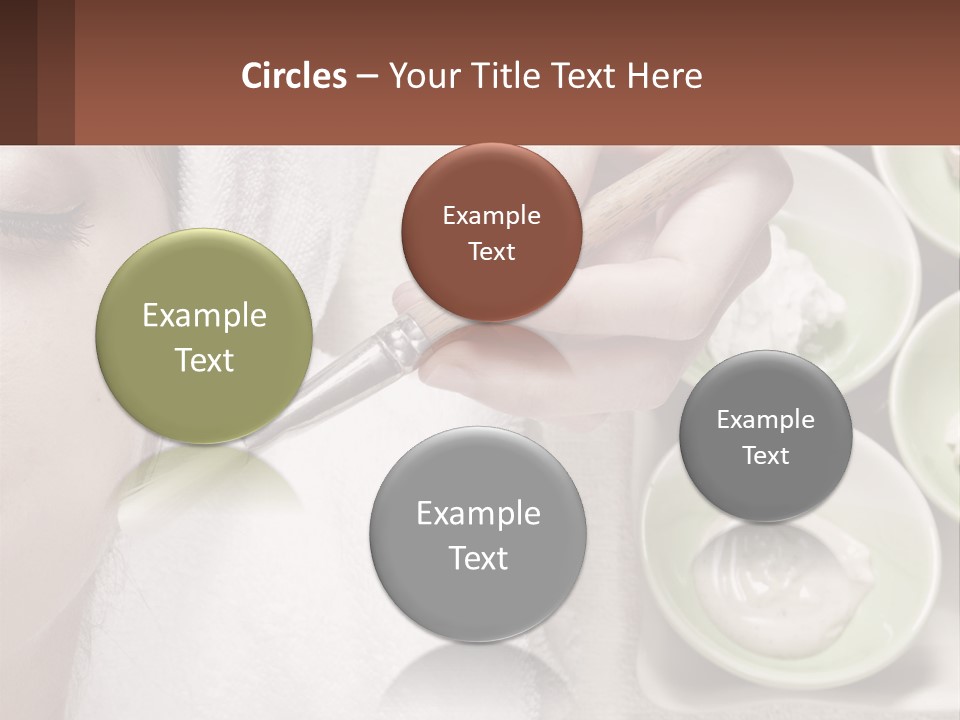 A Woman Getting A Facial Massage With A Wooden Spoon PowerPoint Template