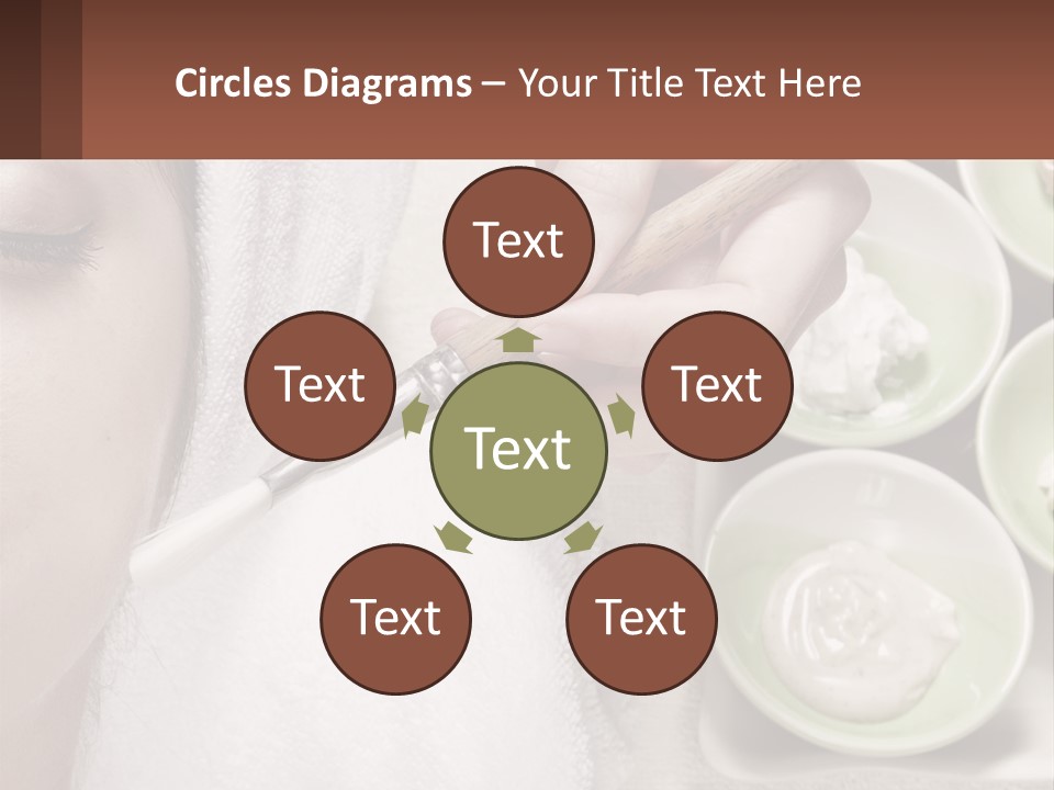 A Woman Getting A Facial Massage With A Wooden Spoon PowerPoint Template