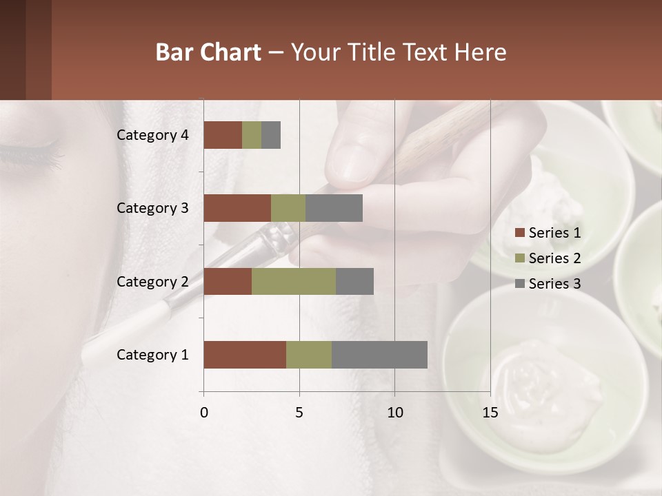 A Woman Getting A Facial Massage With A Wooden Spoon PowerPoint Template