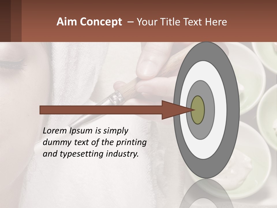 A Woman Getting A Facial Massage With A Wooden Spoon PowerPoint Template