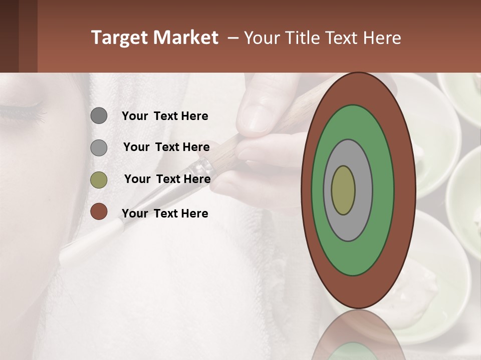 A Woman Getting A Facial Massage With A Wooden Spoon PowerPoint Template