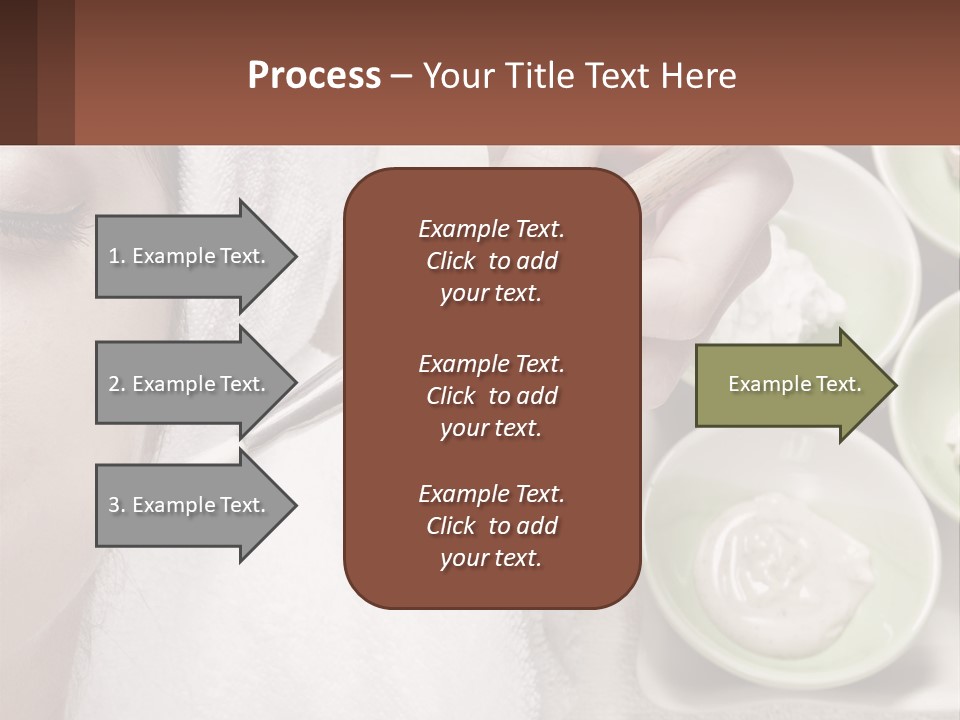 A Woman Getting A Facial Massage With A Wooden Spoon PowerPoint Template