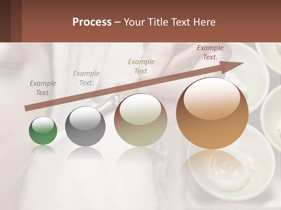 A Woman Getting A Facial Massage With A Wooden Spoon PowerPoint Template