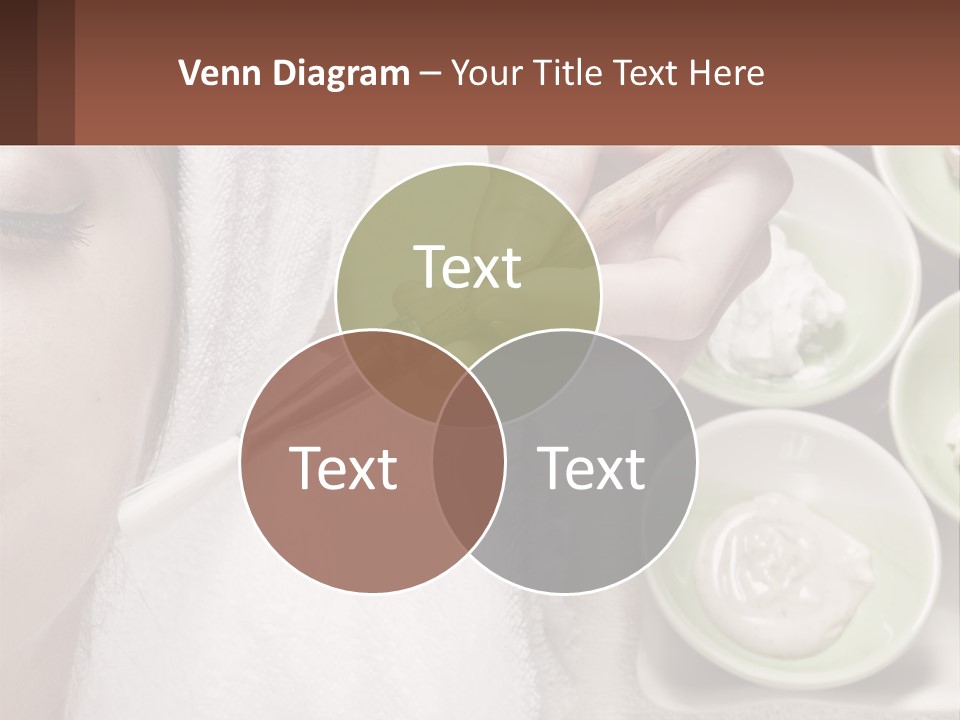 A Woman Getting A Facial Massage With A Wooden Spoon PowerPoint Template