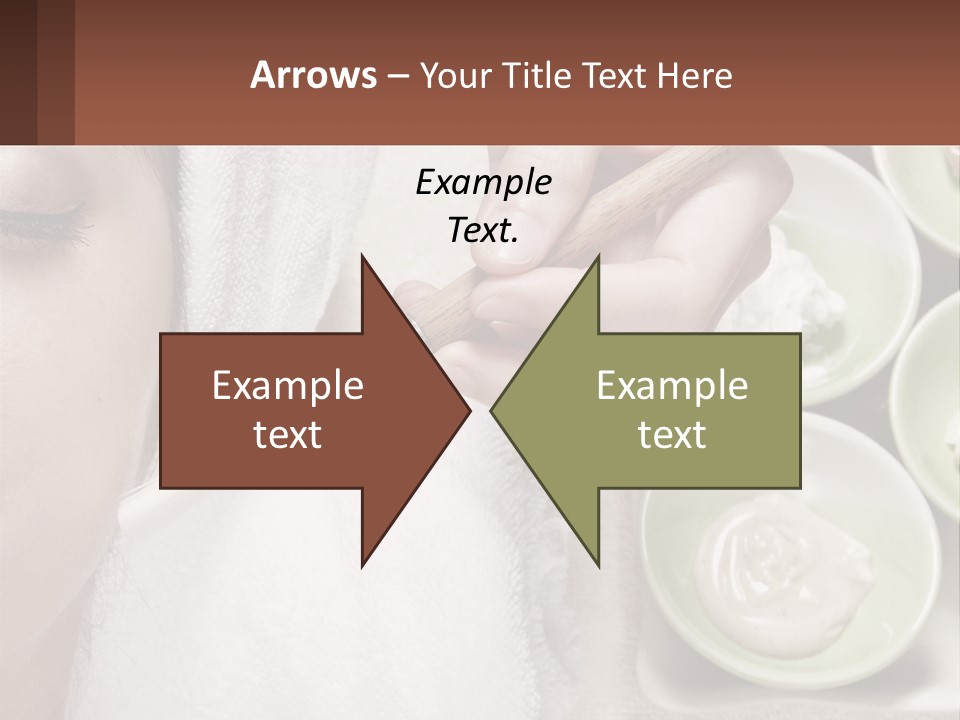 A Woman Getting A Facial Massage With A Wooden Spoon PowerPoint Template