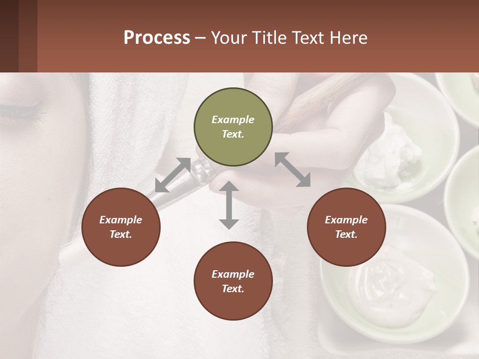 A Woman Getting A Facial Massage With A Wooden Spoon PowerPoint Template