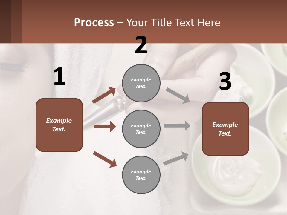 A Woman Getting A Facial Massage With A Wooden Spoon PowerPoint Template