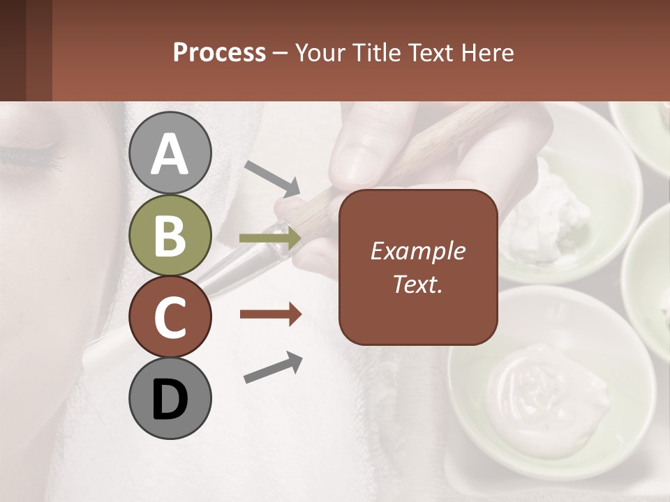 A Woman Getting A Facial Massage With A Wooden Spoon PowerPoint Template