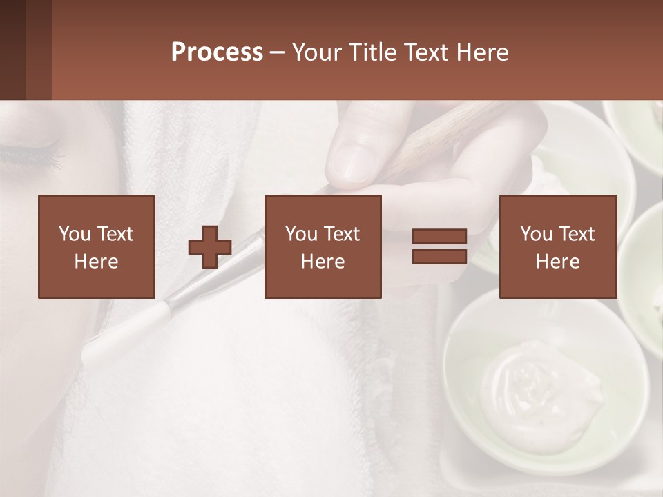 A Woman Getting A Facial Massage With A Wooden Spoon PowerPoint Template