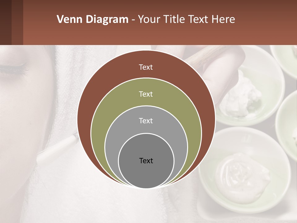 A Woman Getting A Facial Massage With A Wooden Spoon PowerPoint Template