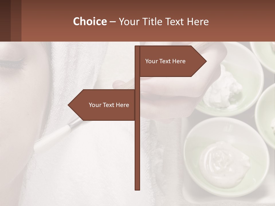 A Woman Getting A Facial Massage With A Wooden Spoon PowerPoint Template