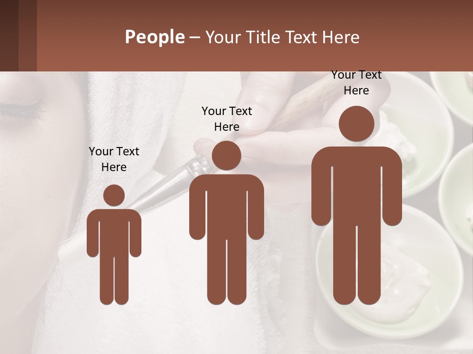 A Woman Getting A Facial Massage With A Wooden Spoon PowerPoint Template