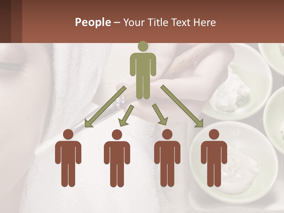 A Woman Getting A Facial Massage With A Wooden Spoon PowerPoint Template