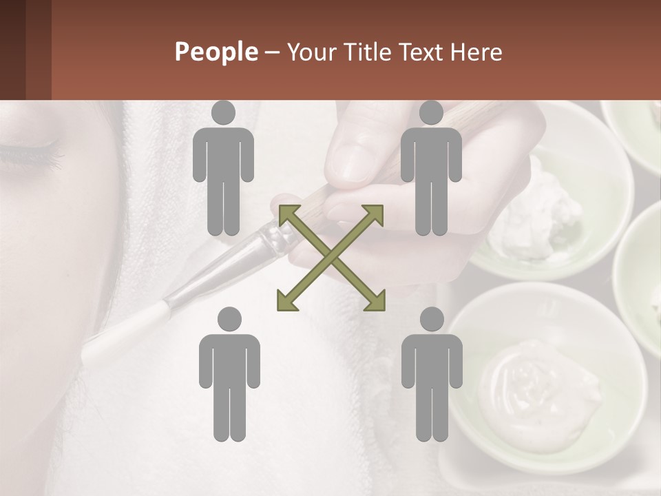 A Woman Getting A Facial Massage With A Wooden Spoon PowerPoint Template