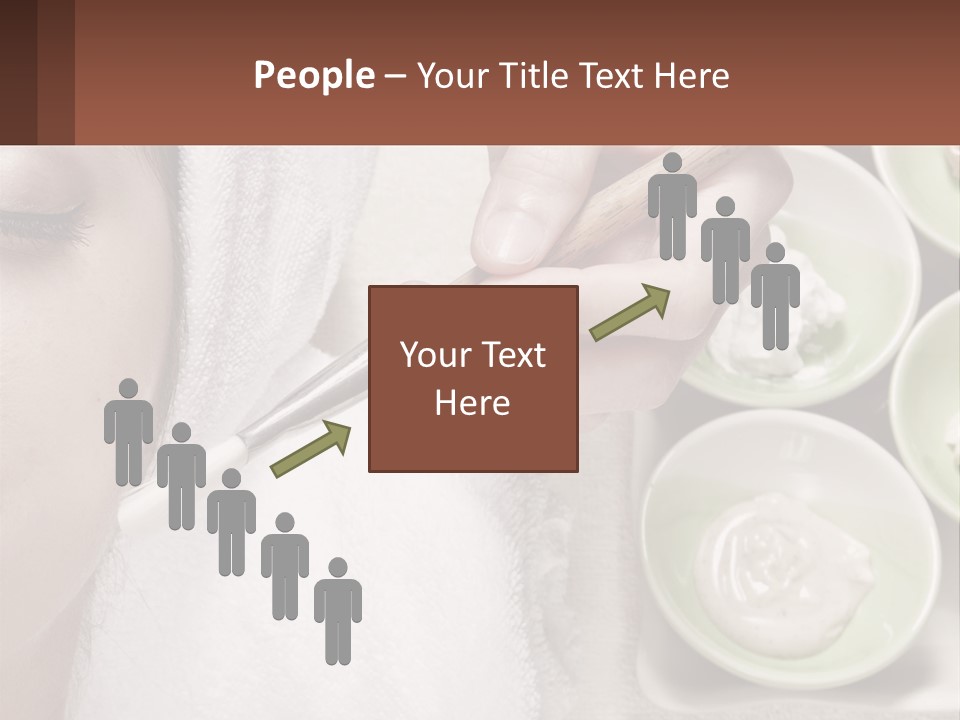 A Woman Getting A Facial Massage With A Wooden Spoon PowerPoint Template