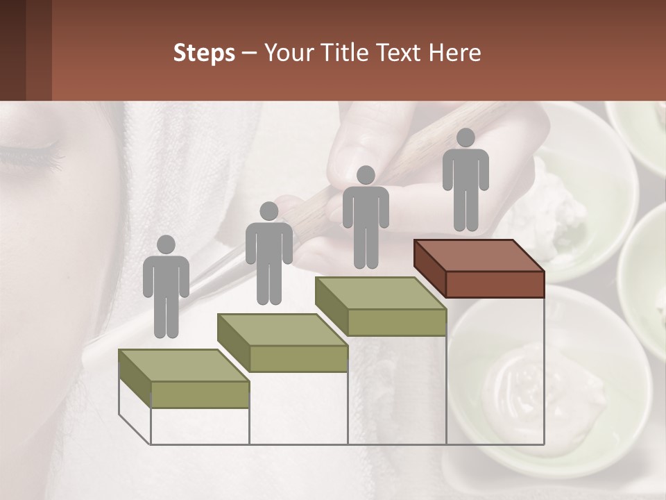 A Woman Getting A Facial Massage With A Wooden Spoon PowerPoint Template