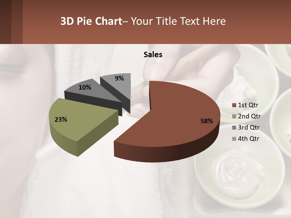 A Woman Getting A Facial Massage With A Wooden Spoon PowerPoint Template