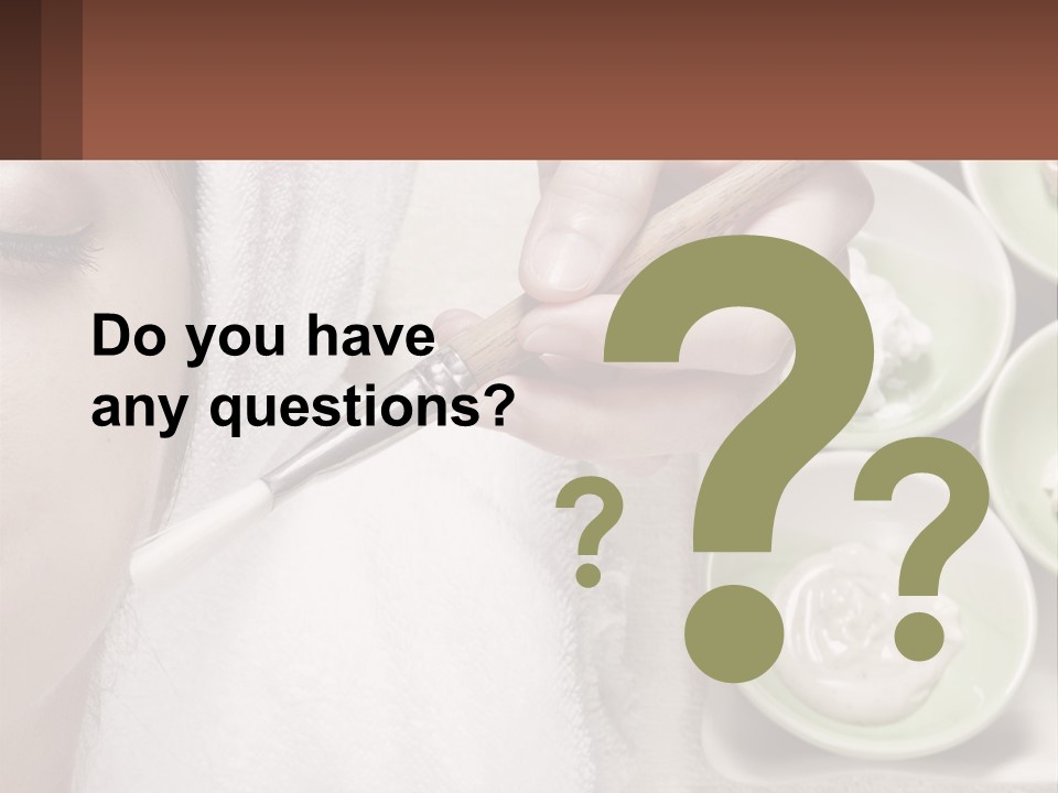 A Woman Getting A Facial Massage With A Wooden Spoon PowerPoint Template