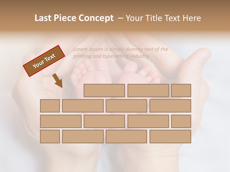 A Person Holding A Baby's Feet In Their Hands PowerPoint Template