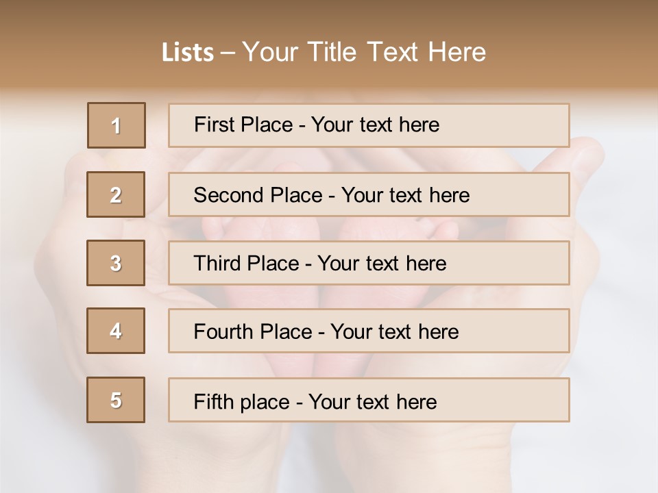 A Person Holding A Baby's Feet In Their Hands PowerPoint Template