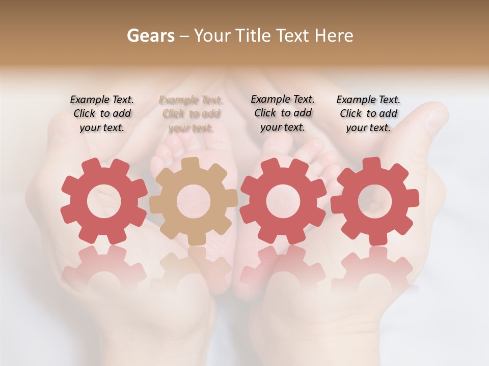 A Person Holding A Baby's Feet In Their Hands PowerPoint Template