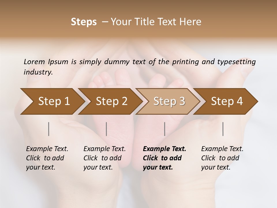 A Person Holding A Baby's Feet In Their Hands PowerPoint Template
