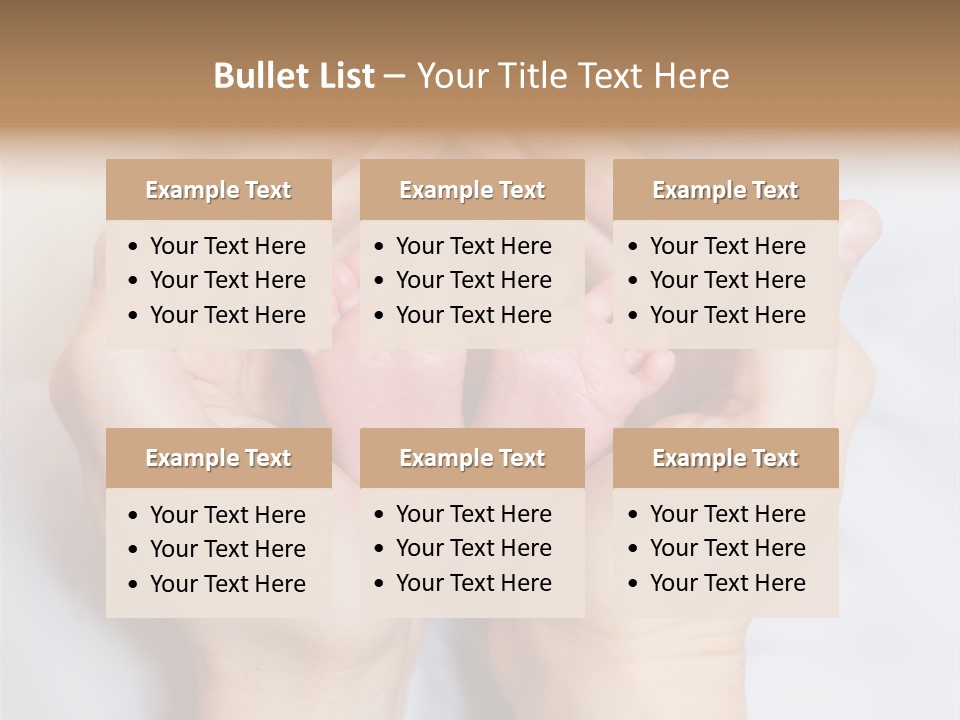 A Person Holding A Baby's Feet In Their Hands PowerPoint Template