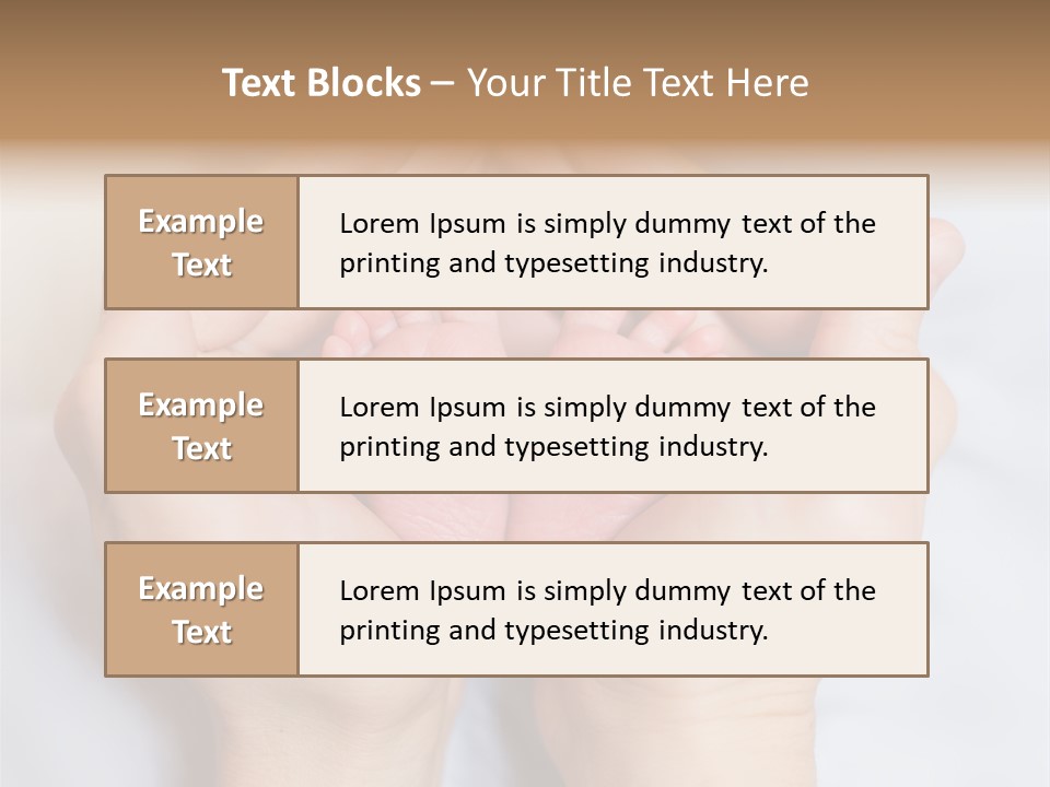 A Person Holding A Baby's Feet In Their Hands PowerPoint Template