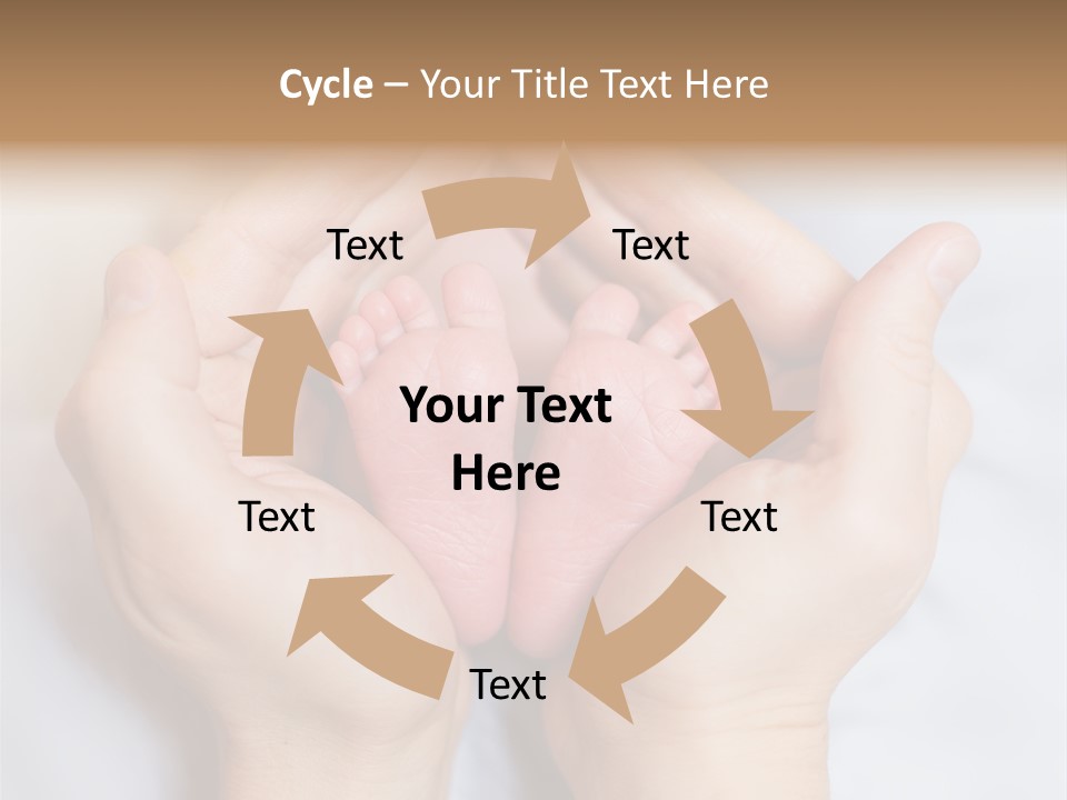 A Person Holding A Baby's Feet In Their Hands PowerPoint Template