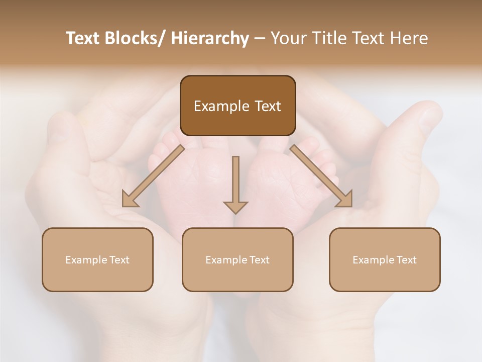 A Person Holding A Baby's Feet In Their Hands PowerPoint Template