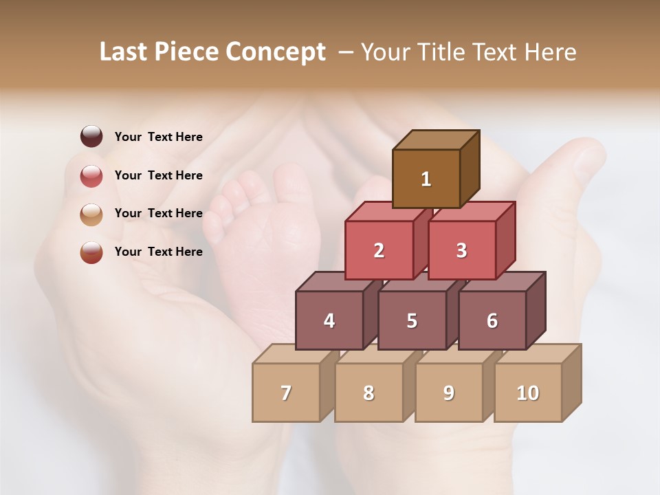 A Person Holding A Baby's Feet In Their Hands PowerPoint Template