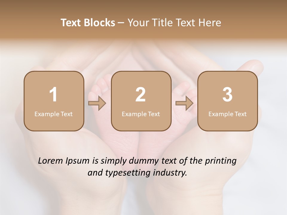 A Person Holding A Baby's Feet In Their Hands PowerPoint Template