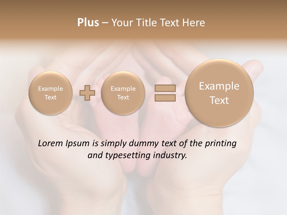 A Person Holding A Baby's Feet In Their Hands PowerPoint Template