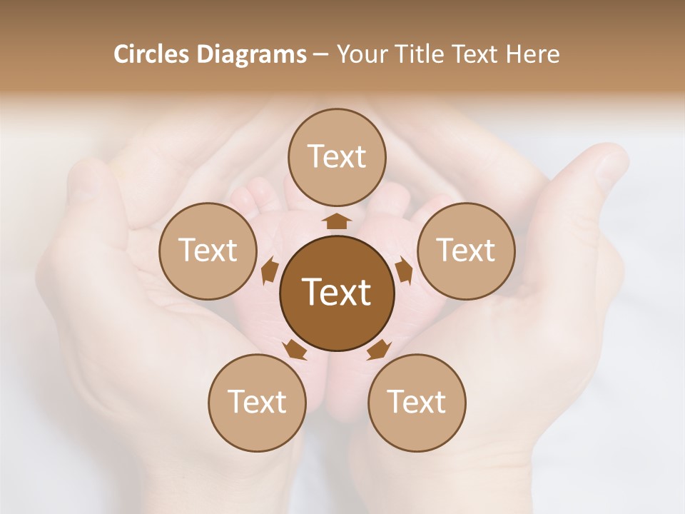 A Person Holding A Baby's Feet In Their Hands PowerPoint Template