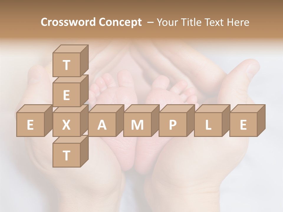 A Person Holding A Baby's Feet In Their Hands PowerPoint Template