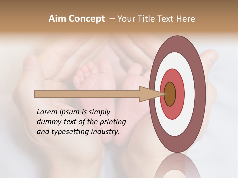 A Person Holding A Baby's Feet In Their Hands PowerPoint Template