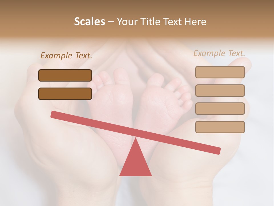 A Person Holding A Baby's Feet In Their Hands PowerPoint Template