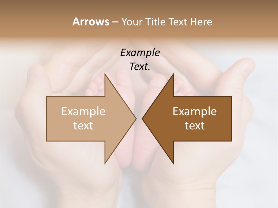 A Person Holding A Baby's Feet In Their Hands PowerPoint Template